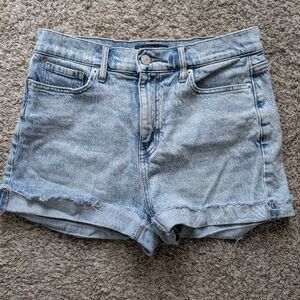 Banana Republic Light Wash Denim High-Rise Shorts Size 27/4 Girlfriend Cut